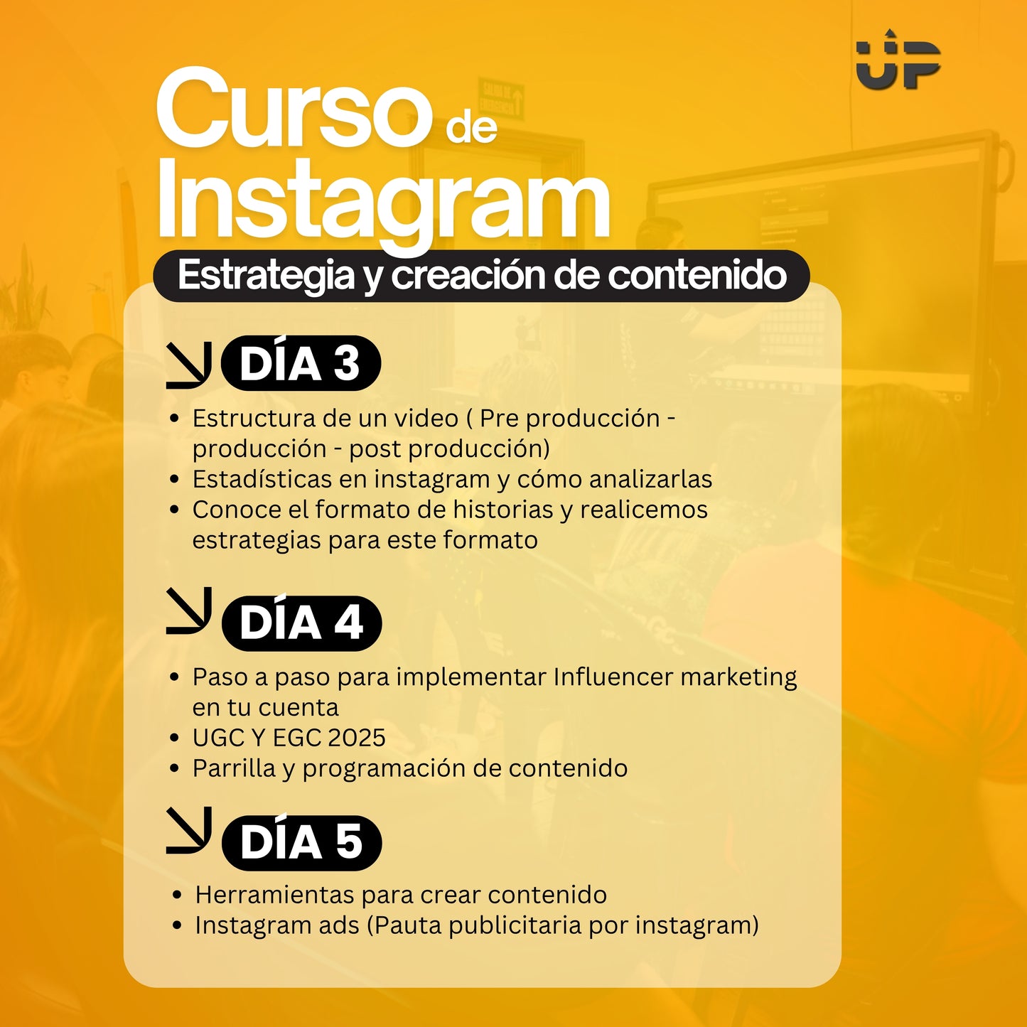 Domina Instagram y crea contenido que genere resultados - Curso Presencial en Popayán 5 días